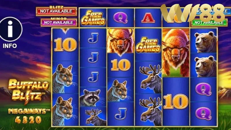 Game thủ nào yêu thích động vật không thể bỏ qua việc trải nghiệm Buffalo Blitz